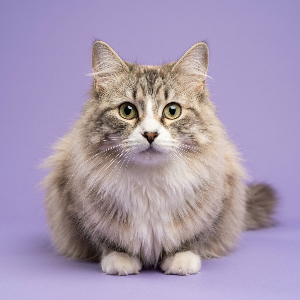 Happy cat looking at camera
